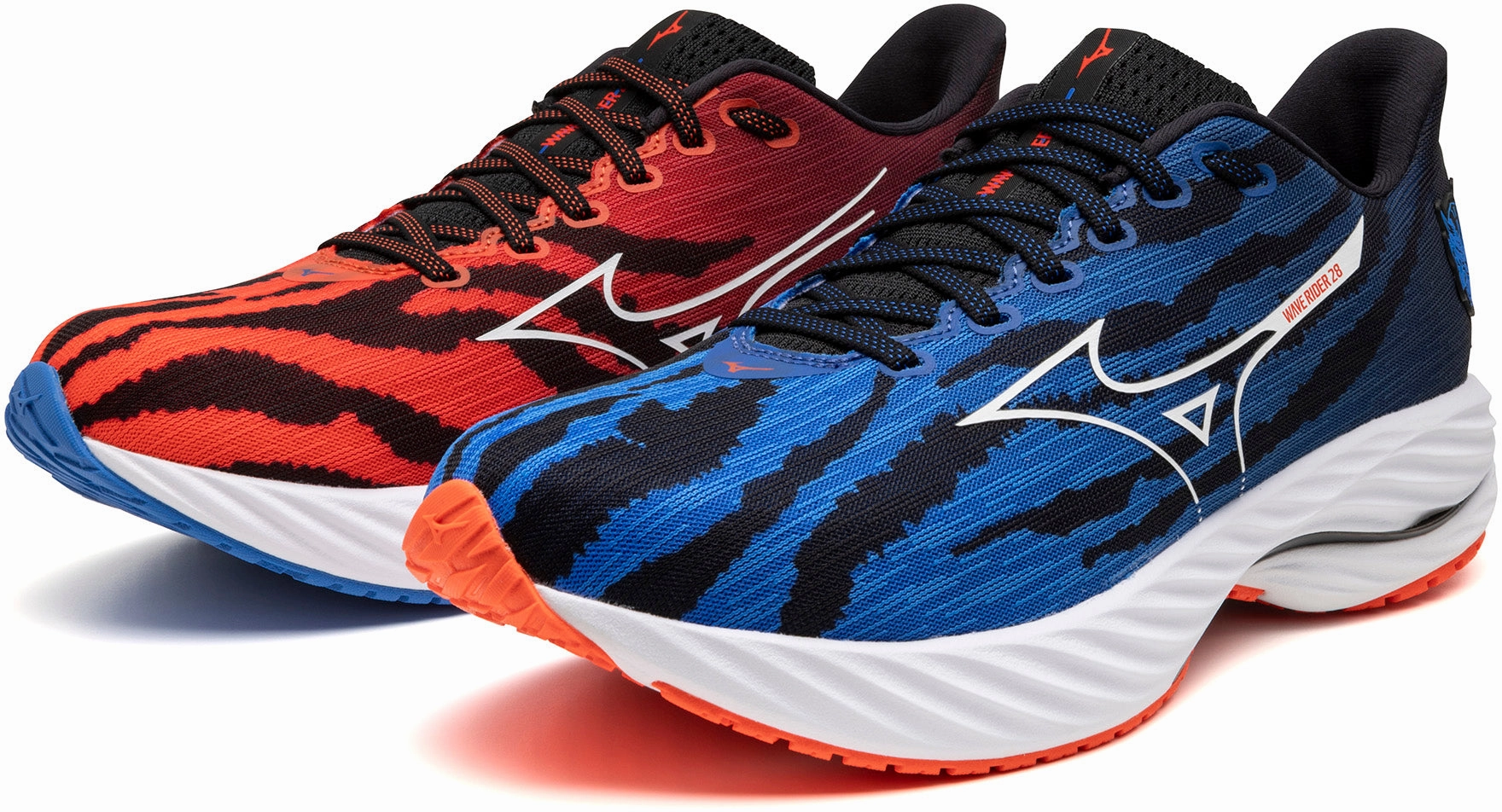 Mizuno Wave Rider 28 Mens Running Shoes - Blue Weight Free