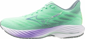 Mizuno Wave Rider 28 Womens Running Shoes - Green Moisture Wicking Inner Layer
