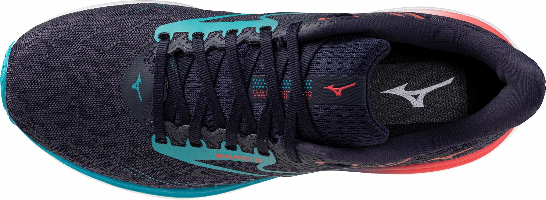 High   Top Style Flexible Use Mizuno Wave Rider 29 Mens Running Shoes - Grey