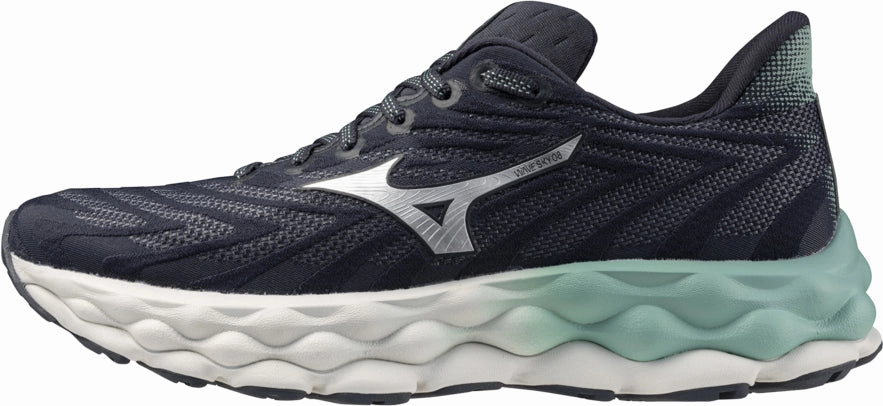 Mizuno Wave Sky 8 Womens Running Shoes - Grey Freedom Move Comfort Upper Material
