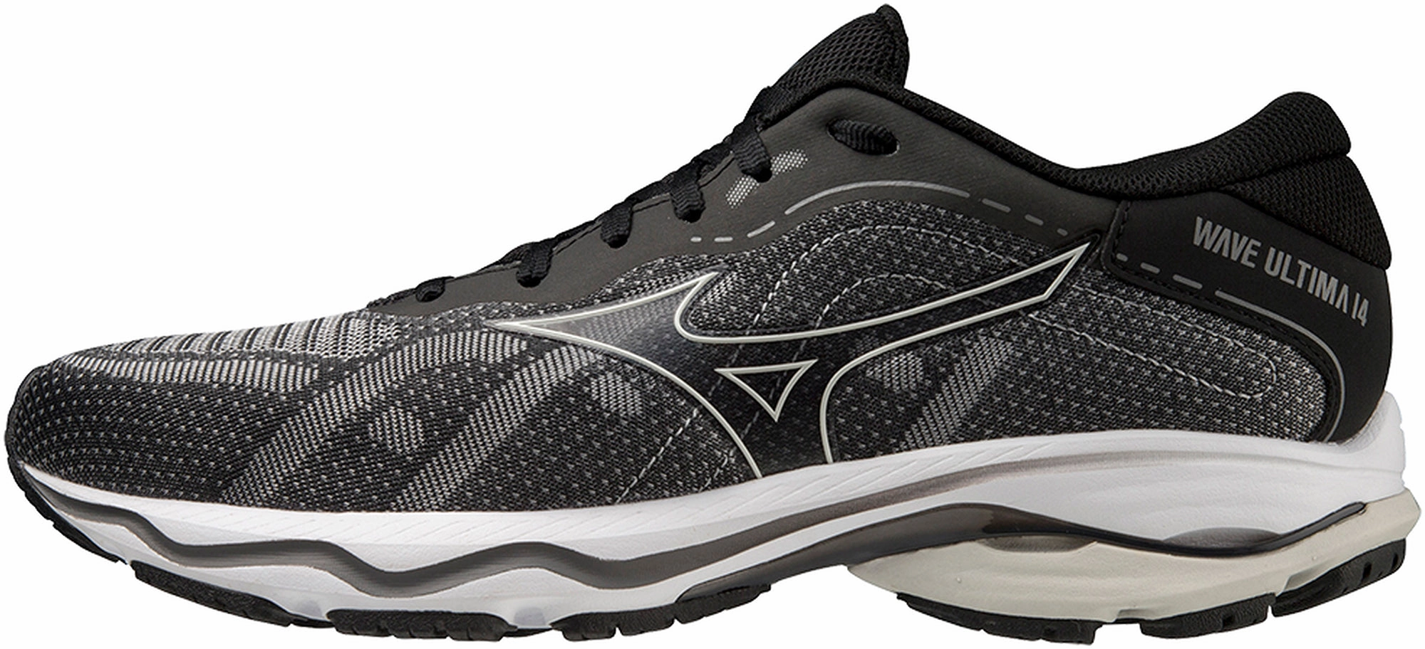 Mizuno Wave Ultima 14 Mens Running Shoes - Black Recycled Synthetic Fabric