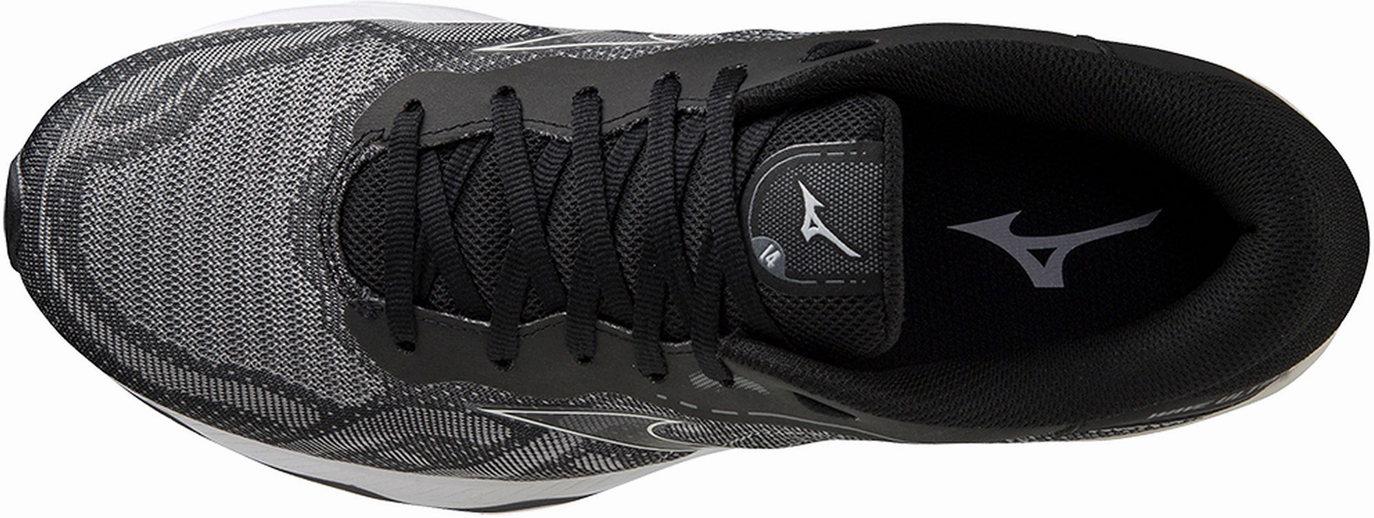 MoldedMidsole Mizuno Wave Ultima 14 Mens Running Shoes - Black