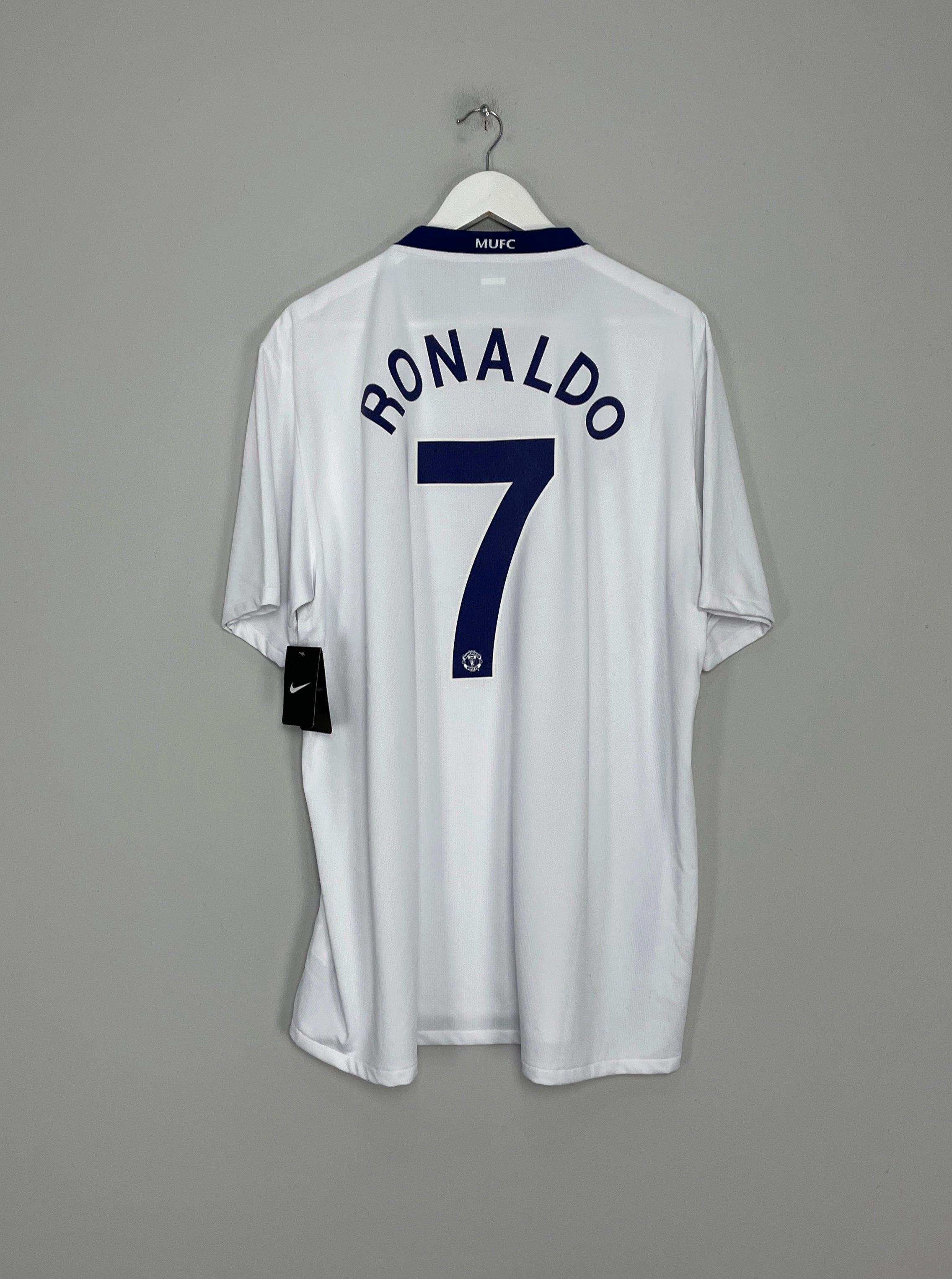 2008/09 MANCHESTER UNITED *BNWT* RONALDO #7 AWAY SHIRT (XXL) NIKE Open Weave Reinforced Armholes