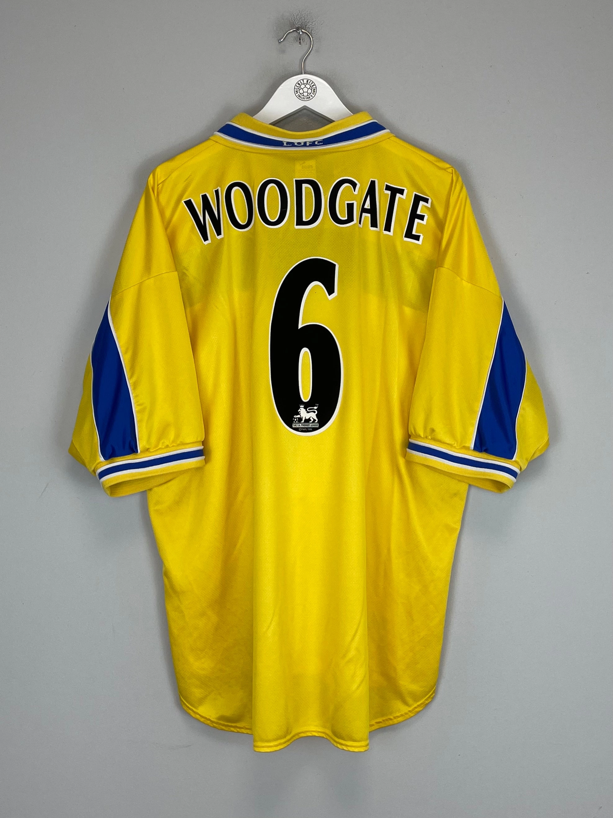 1999/00 LEEDS UNITED WOODGATE #6 THIRD SHIRT (XXL) PUMA Non Chafe Seams Reliable Fit