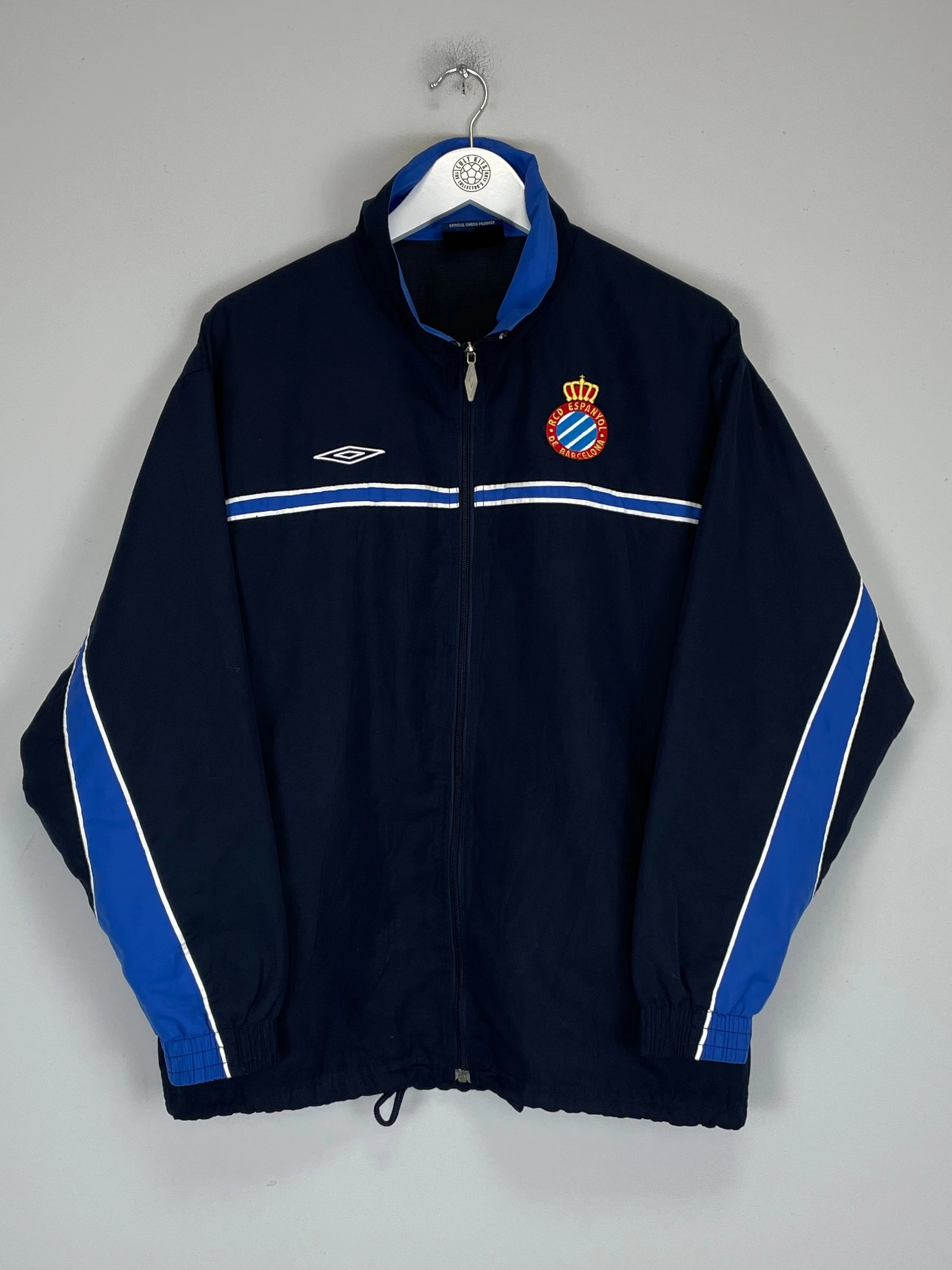 2002/03 ESPANYOL TRACK JACKET (S) UMBRO Soft Inner Lining
