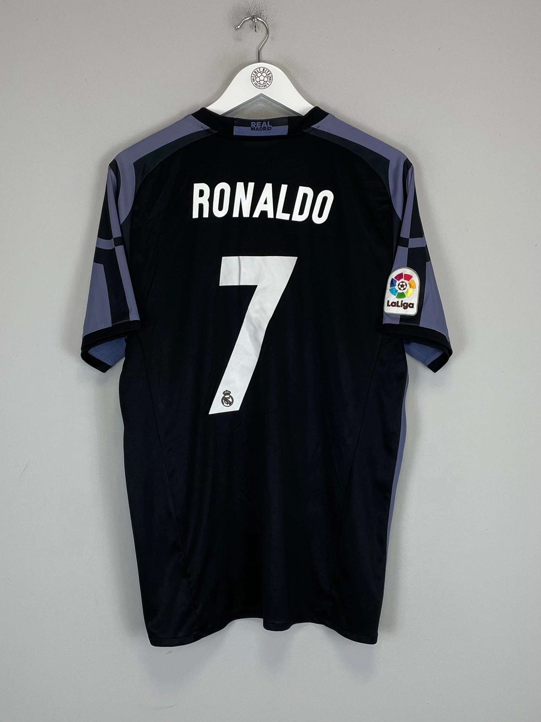 Roll Up Cuff System 2016/17 REAL MADRID RONALDO #7 THIRD SHIRT (L) ADIDAS