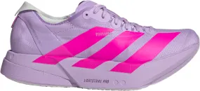 adidas Adizero Adios Pro 4 Womens Running Shoes - Purple Sweat Friendly Breathable Knit Uppers