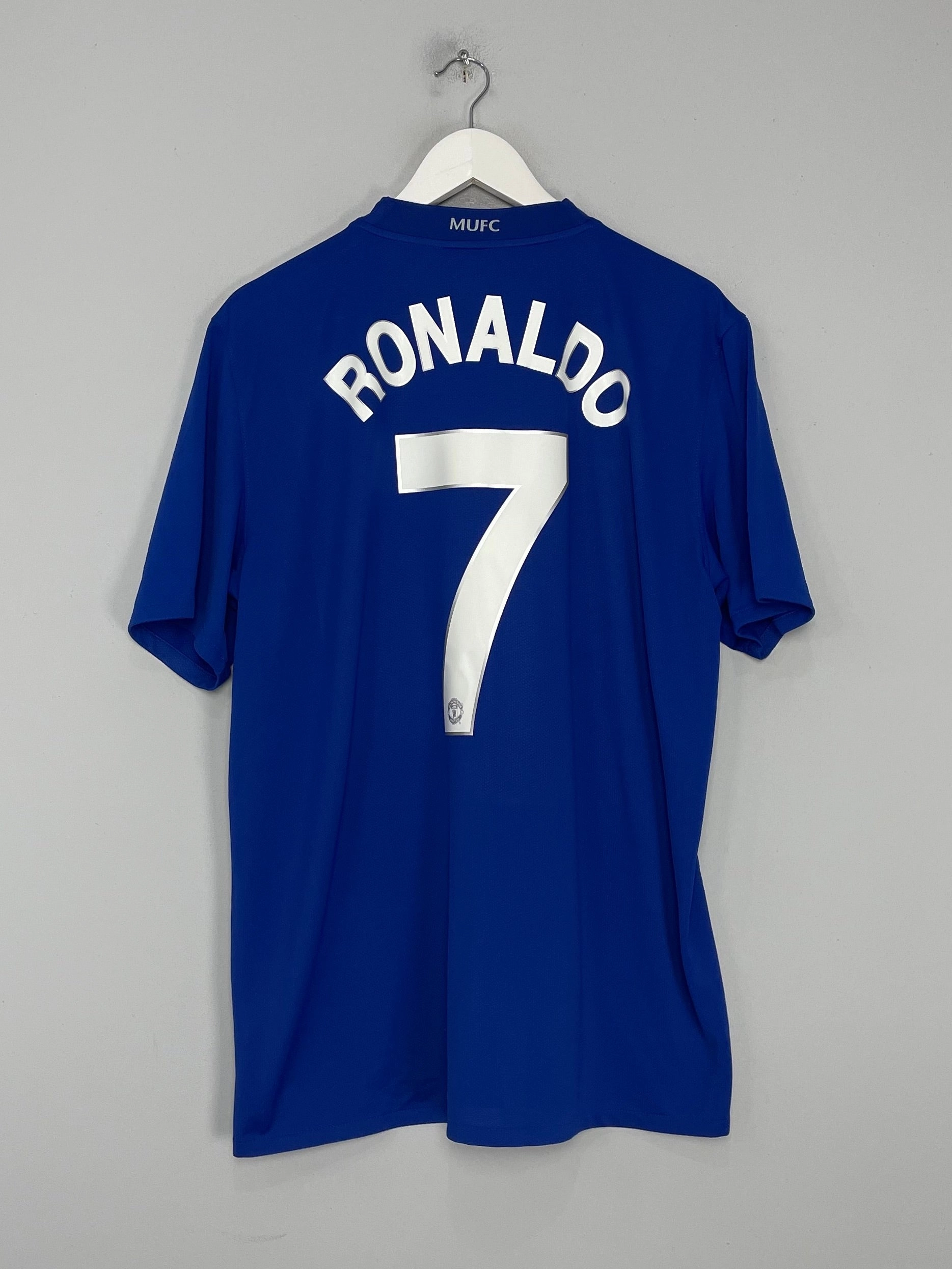 Power Comfort Durable Double Stitched 2008/09 MANCHESTER UNITED RONALDO #7 AWAY SHIRT (XL) NIKE
