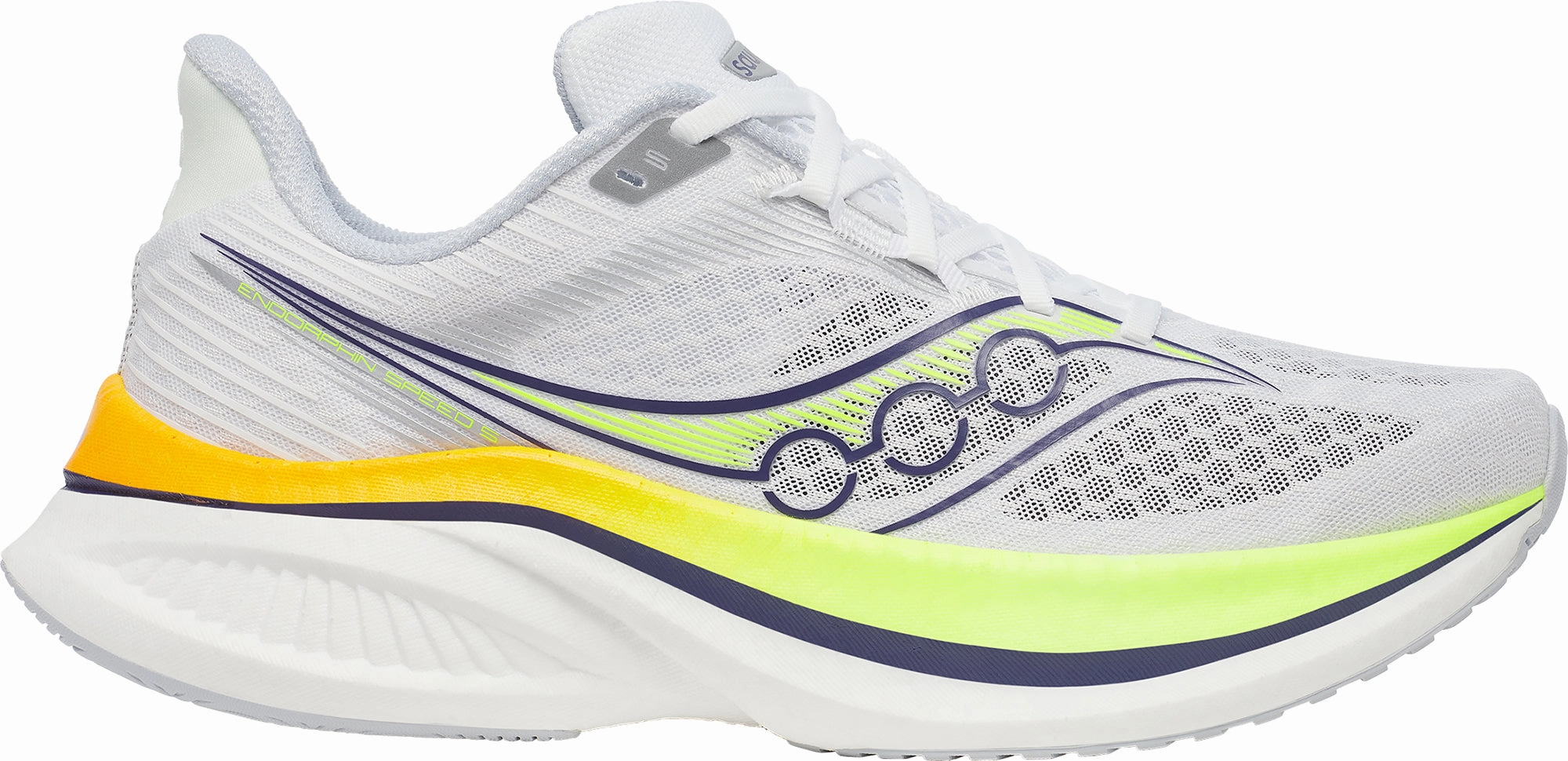 Form Fitting Urban Style Saucony Endorphin Speed 5 Mens Running Shoes - White
