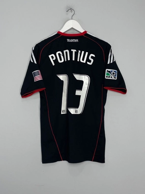 Stretch Lines 2010 DC UNITED PONTIUS #13 *PLAYER ISSUE* HOME SHIRT (M) ADIDAS
