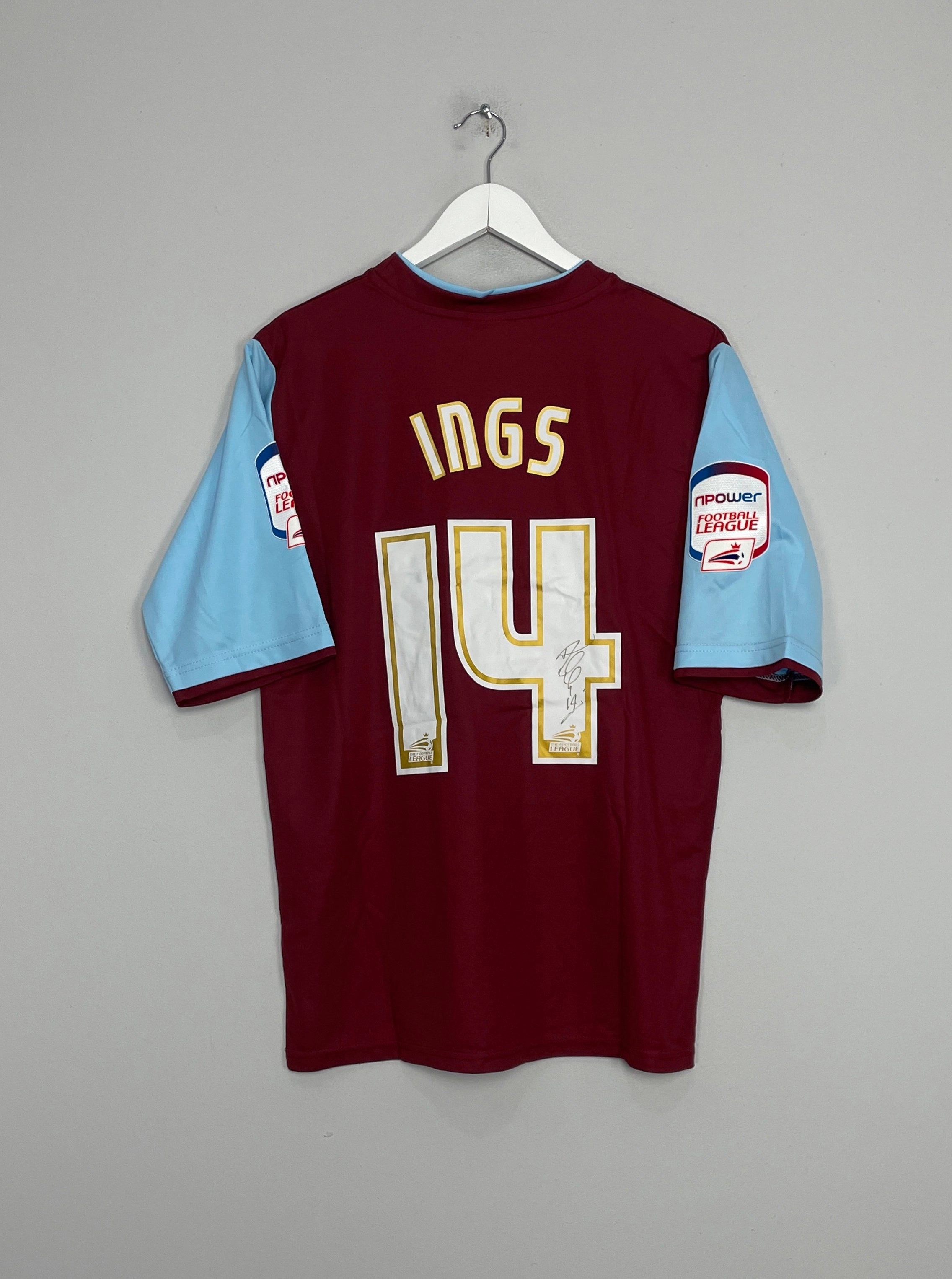 2012/13 BURNLEY INGS #14 *MATCH ISSUE   SIGNED* HOME SHIRT (M) PUMA Casual Motion