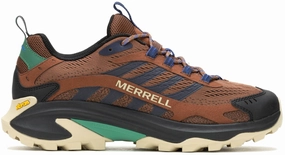 Merrell Moab Speed 2 Mens Walking Shoes - Brown Heavy Cushioning Weather Toughness