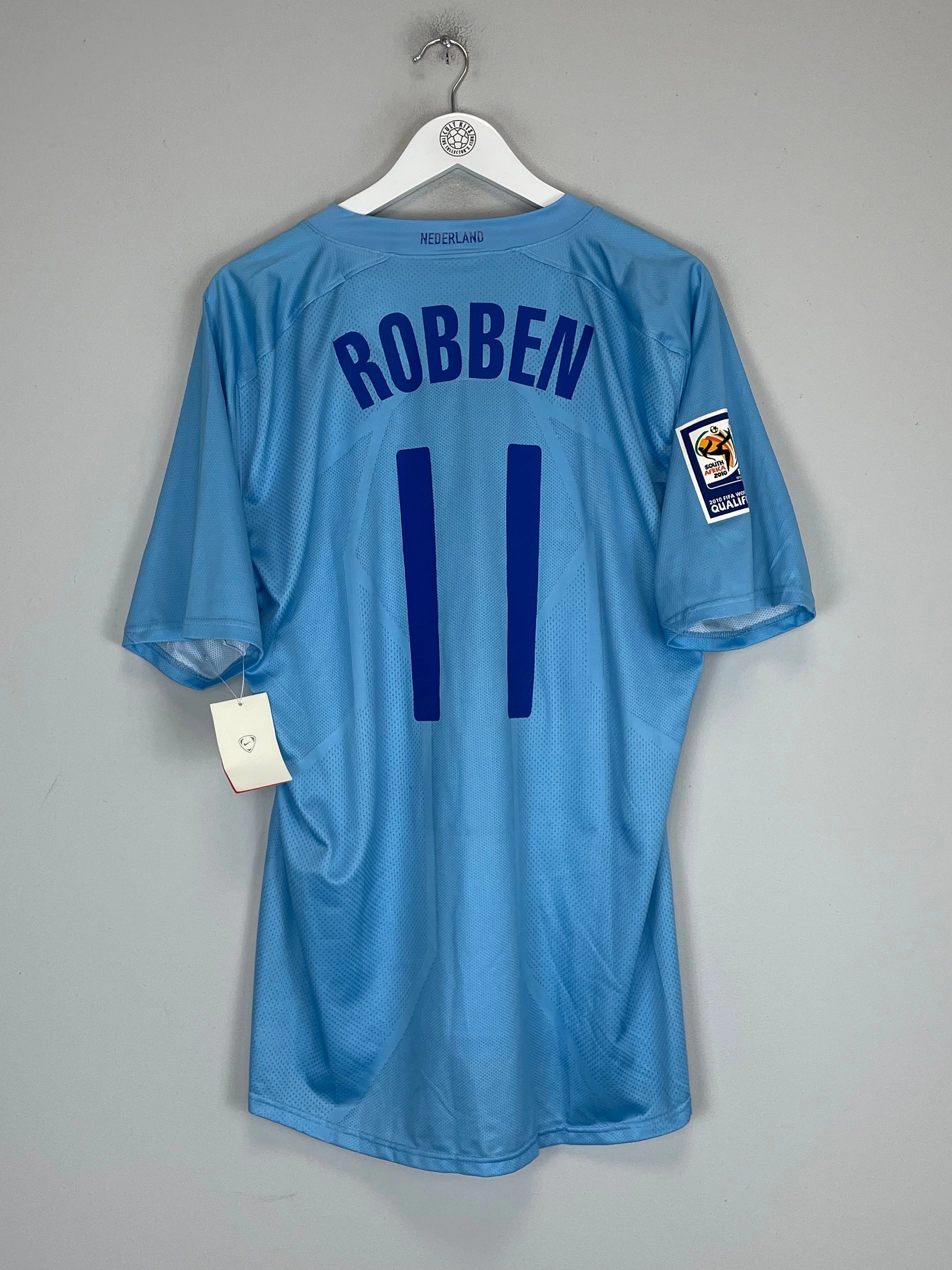2008/10 NETHERLANDS ROBBEN #11 *BNWT* MATCH ISSUE AWAY SHIRT (XL) NIKE Reinforced Hems Active Edge