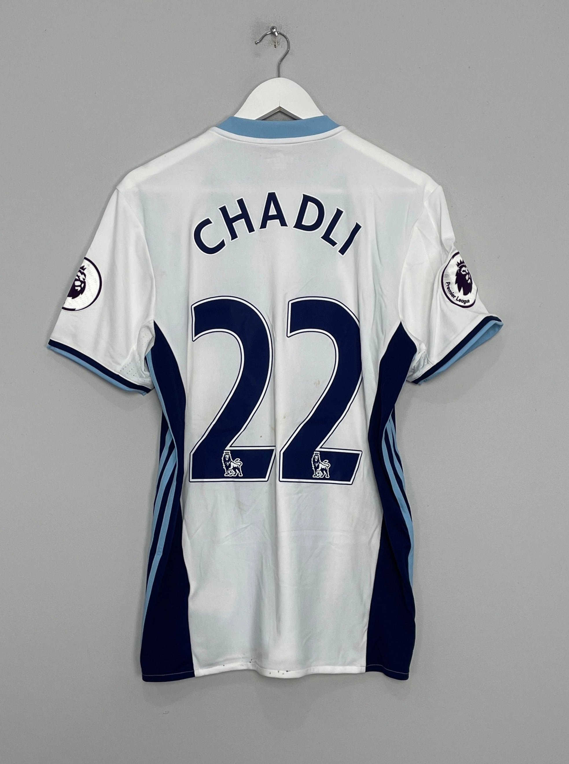 2016/17 WEST BROM CHADLI #22 *MATCH WORN* HOME SHIRT (M) ADIDAS Fade Resistant Prints