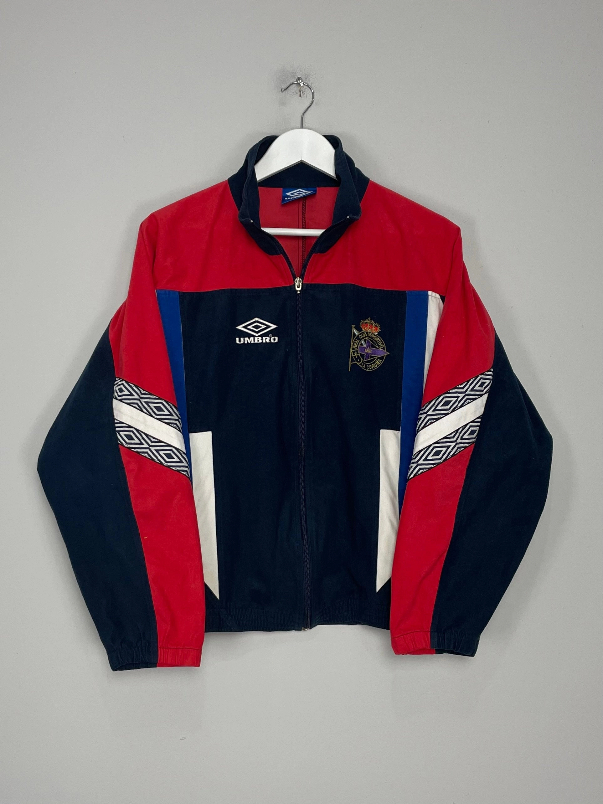 1994/96 DEPORTIVO LA CORUNA TRACK JACKET (M) UMBRO Outdoor Training Athletic Motion