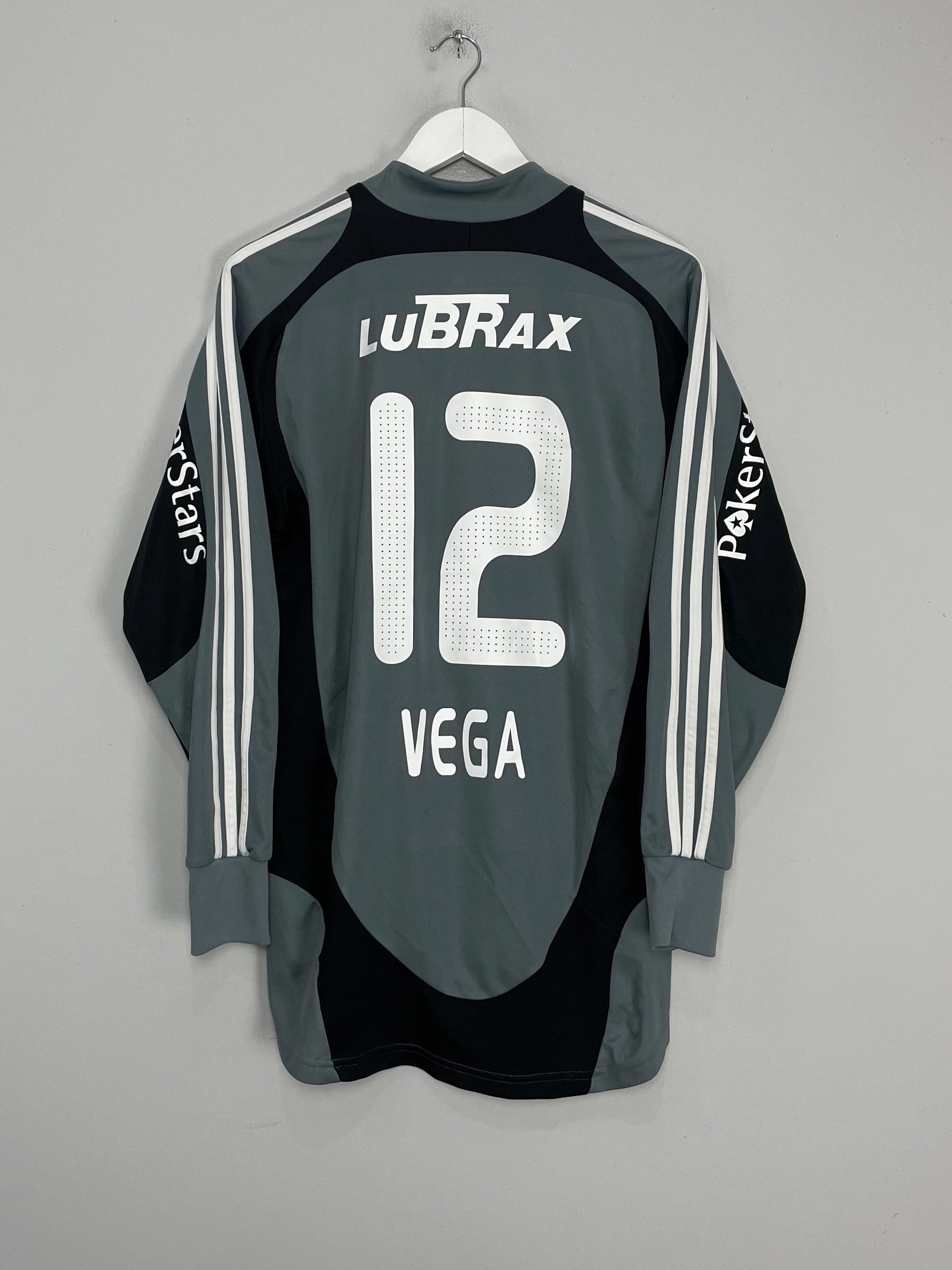 Non Irritating Seams 2007/09 RIVER PLATE VEGA #12 *PLAYER ISSUE* GK SHIRT (M) ADIDAS