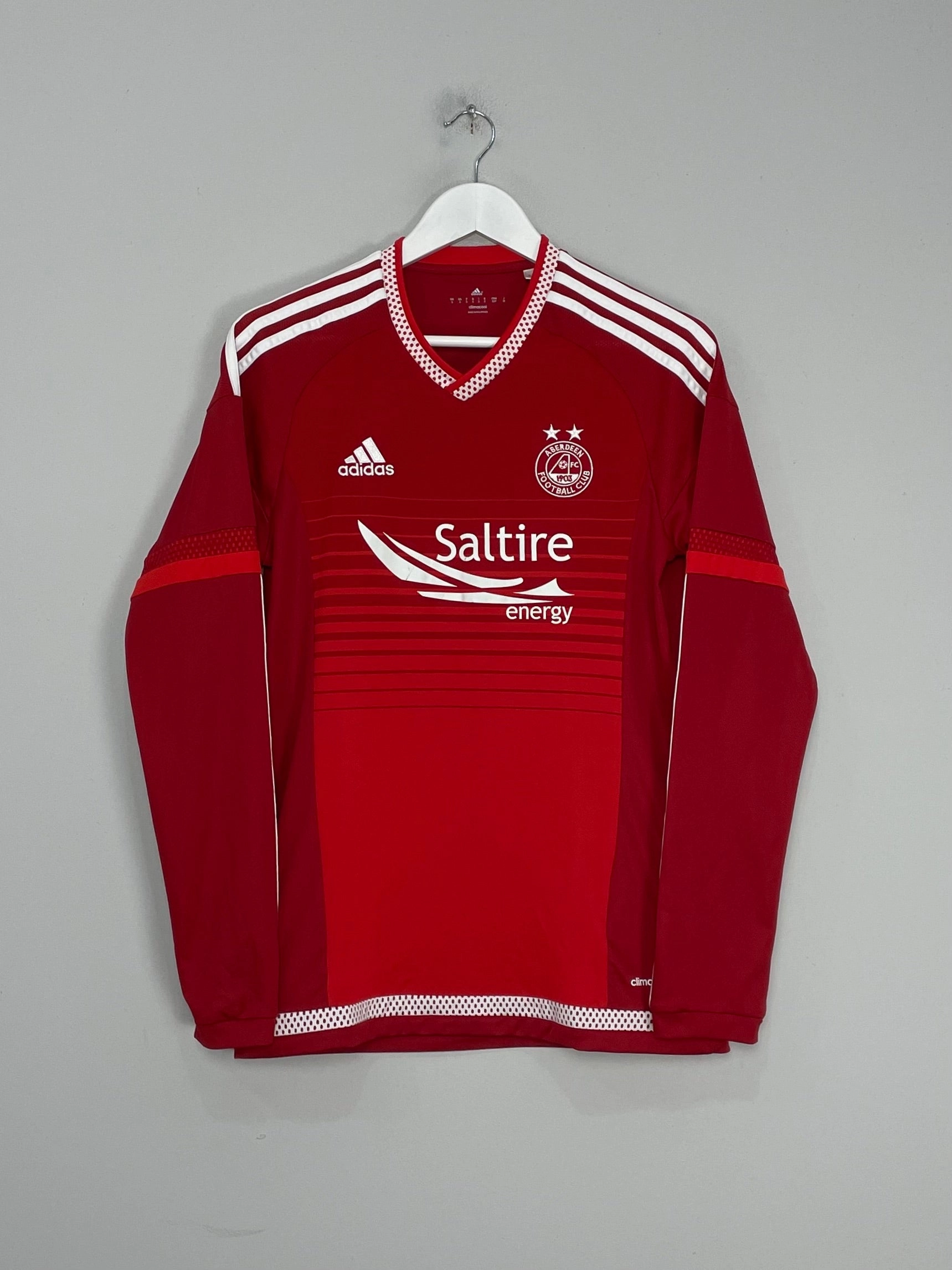 2015/16 ABERDEEN L/S HOME SHIRT (S) ADIDAS Non Slip Hem
