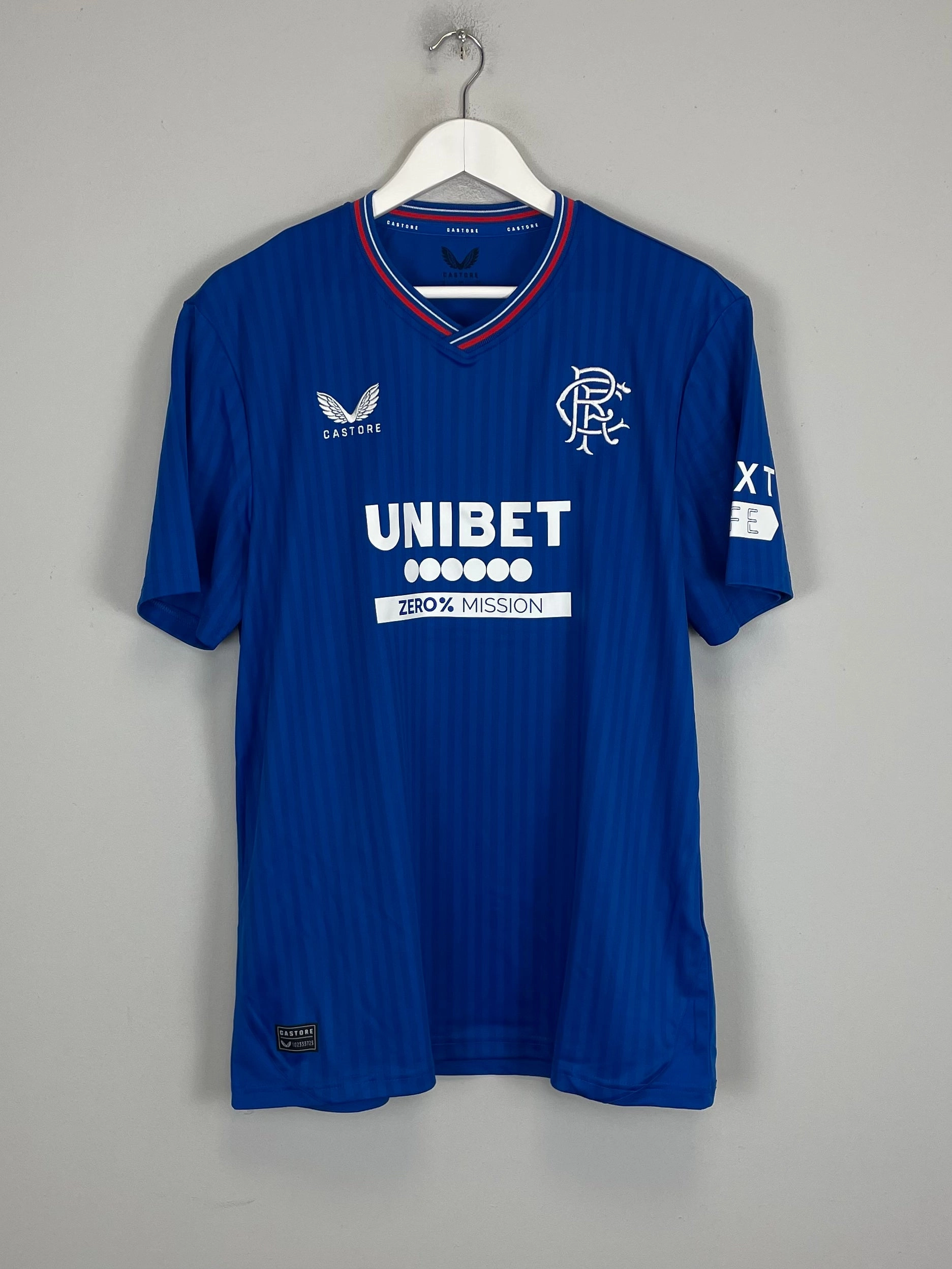 2023/24 Rangers *BNWOT* Home Shirt (Multiple Sizes) Castore Game Vibes Flexible Collar Design