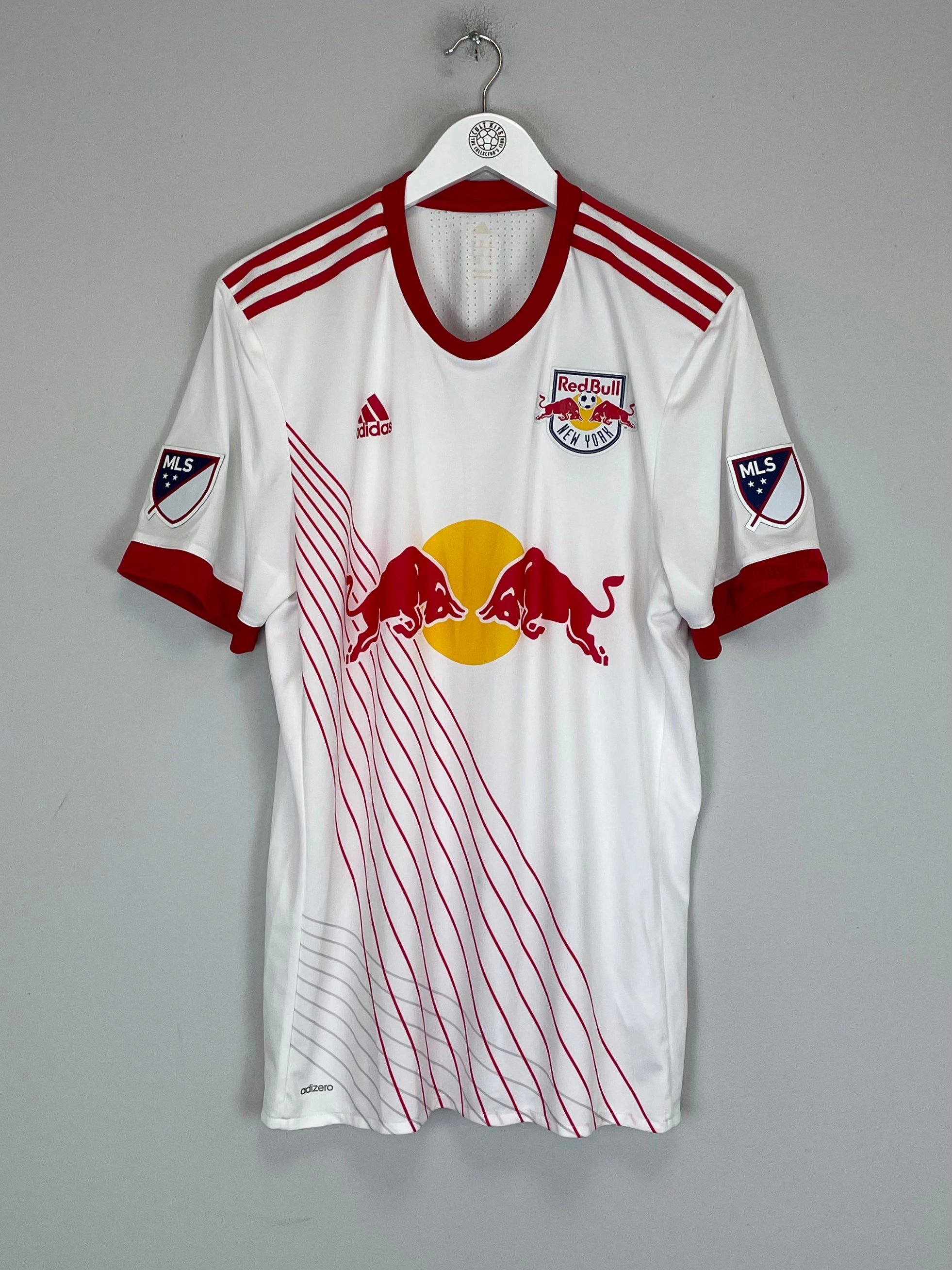 2017/18 NEW YORK RED BULLS HOME SHIRT (XL) ADIDAS Mesh Panel