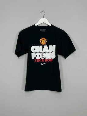2009/10 MANCHESTER UNITED NIKE CHAMPIONS T-SHIRT (S) Ultra Fine Zippers