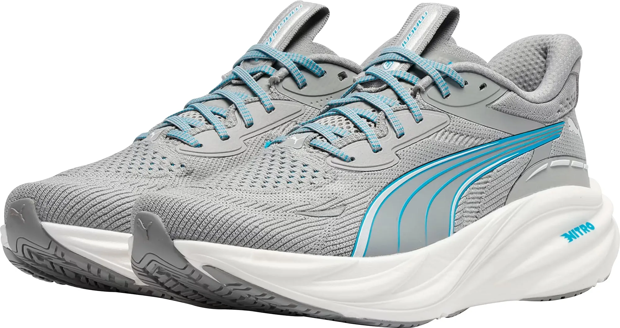 Dynamic response Flexible Construction Puma Magnify Nitro 3 Mens Running Shoes - Grey