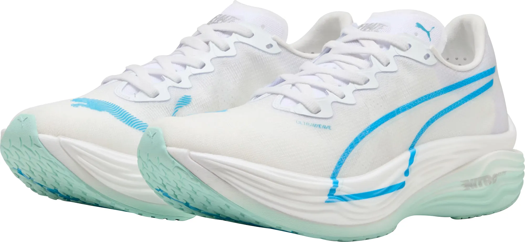 Puma Deviate Nitro Elite 3 Womens Running Shoes - White Athletic materials Sneakers