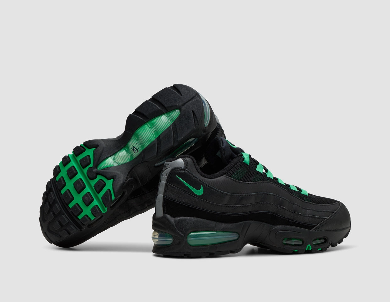 Unisex Appeal Thermoplastic Heel Support Nike Air Max 95 OG Black / Green Shock - Black