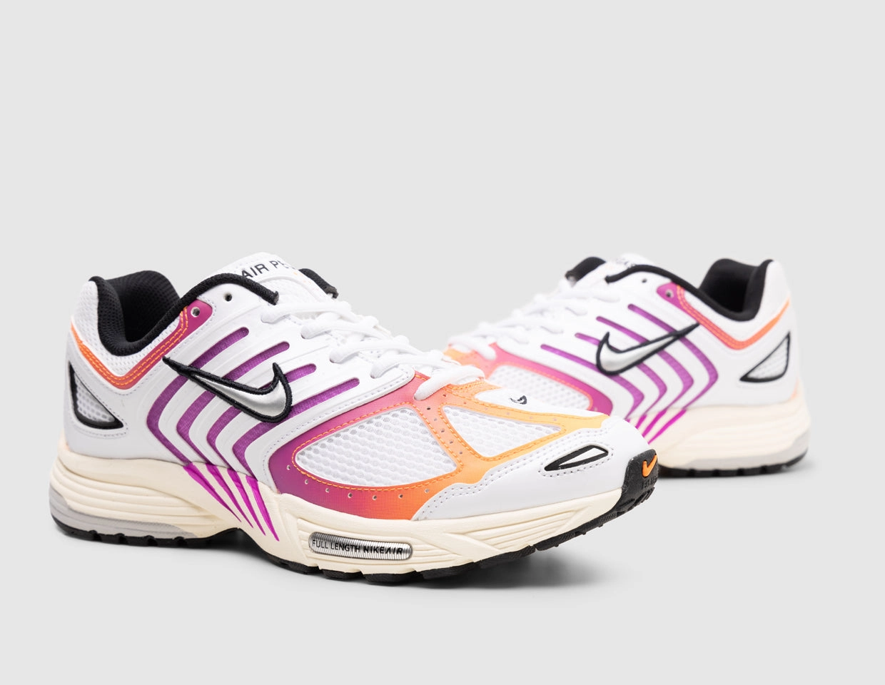 Nike Air Pegasus 2K5 White / Chrome - Total Orange Durable Binding Fitted Design