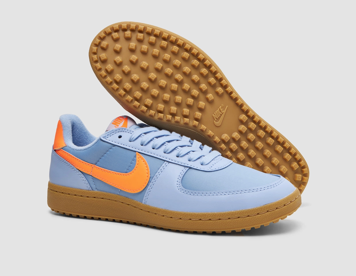 Nike Field General 82 SP Aluminum / Total Orange - Gum Light Brown synthetic leather ReinforcedToe