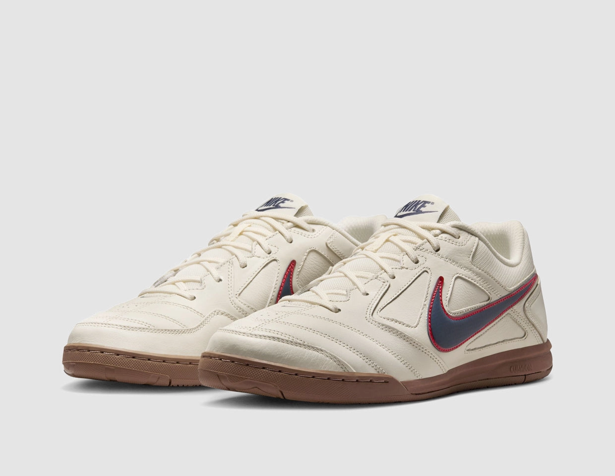 Nike Gato Pale Ivory / Thunder Blue - University Red Hydraulic Heel Cushioning All Day Pace
