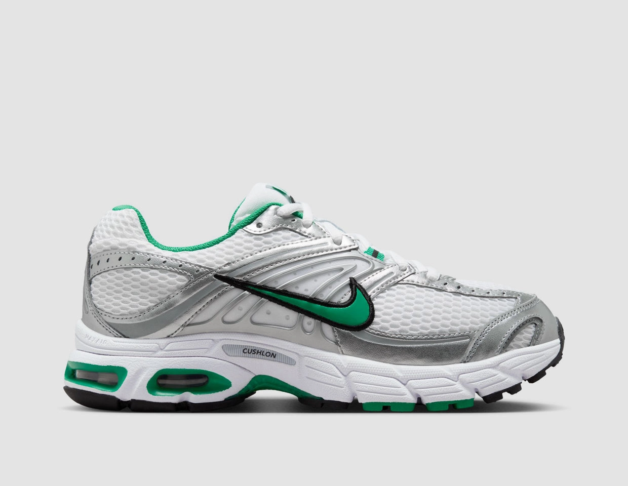 Nike Women's Air Max Moto 2K Metallic Silver / Stadium Green - White Neutral Colorways Non slip grip