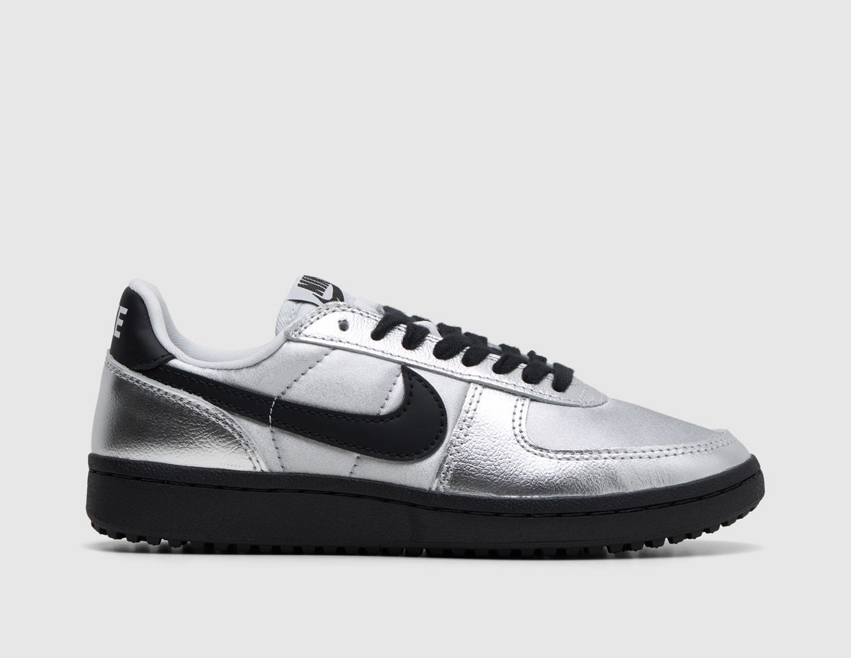 Asymmetric Lacing Designs Walk Utility Nike Women's Field General SE Metallic Silver / Black - Photon Dust