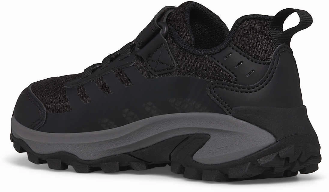 Merrell Moab Speed 2 A/C Waterproof Childrens Walking Shoes - Black Mountain Support