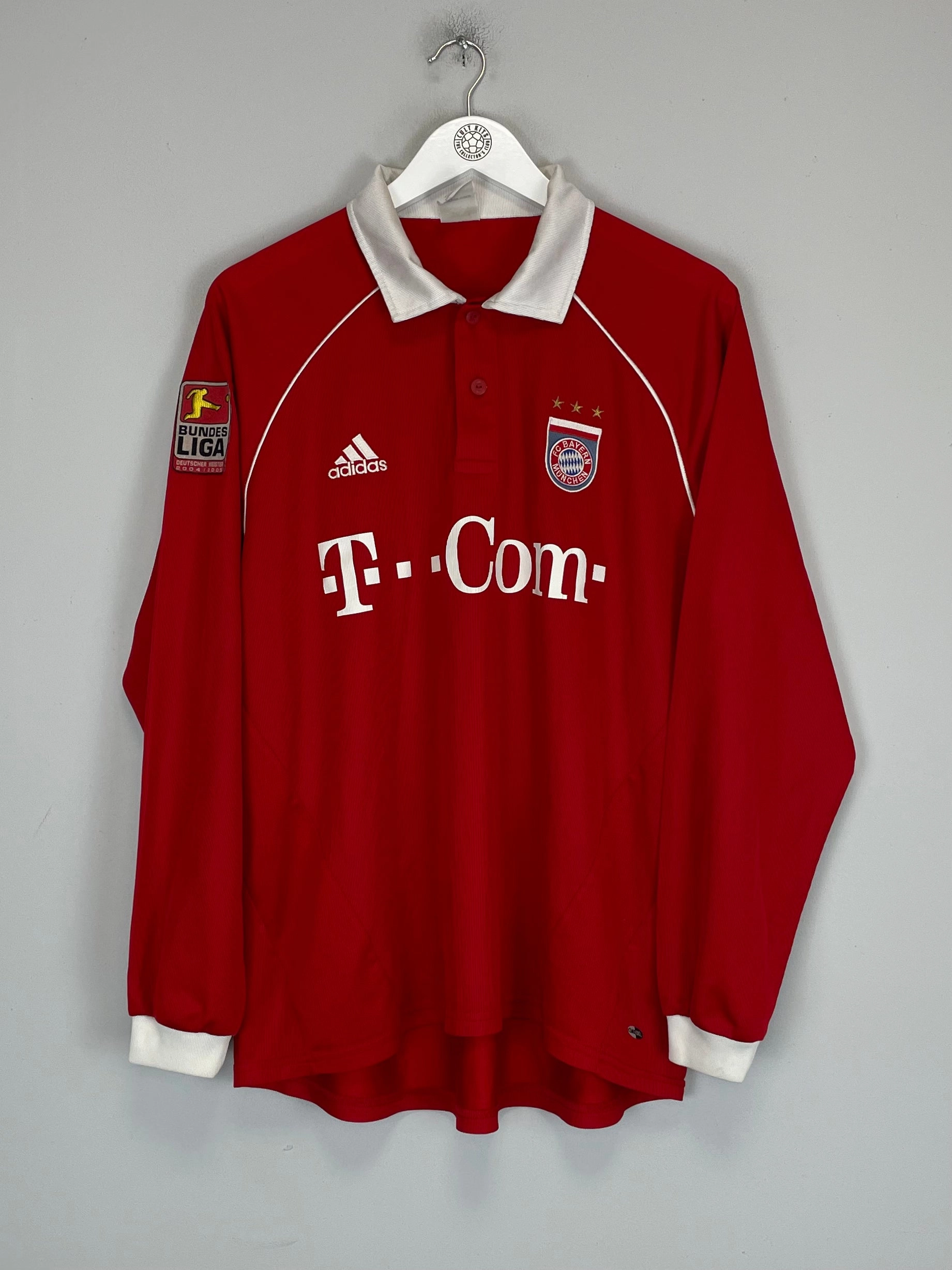2005/06 BAYERN MUNICH ISMAEL #25 *MATCH ISSUE* L/S HOME SHIRT (L) ADIDAS Mesh Ventilation Zones