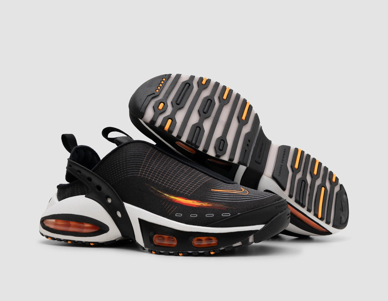 Nike Women's Air Max Craze Black / Bright Citrus - White Grip Enhancement Ventilated Panels