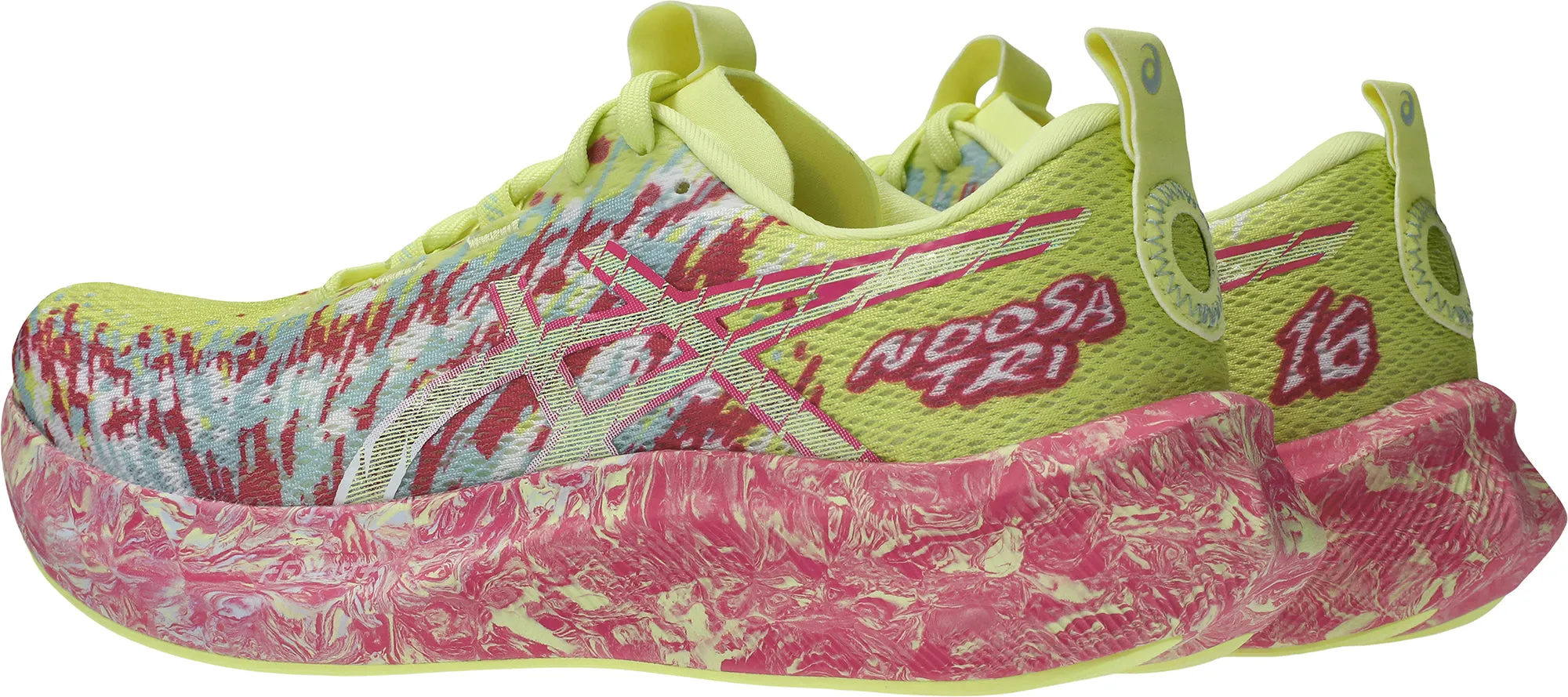 Abrasion Resistant Mesh High Top Stability Asics Noosa Tri 16 Womens Running Shoes - Yellow