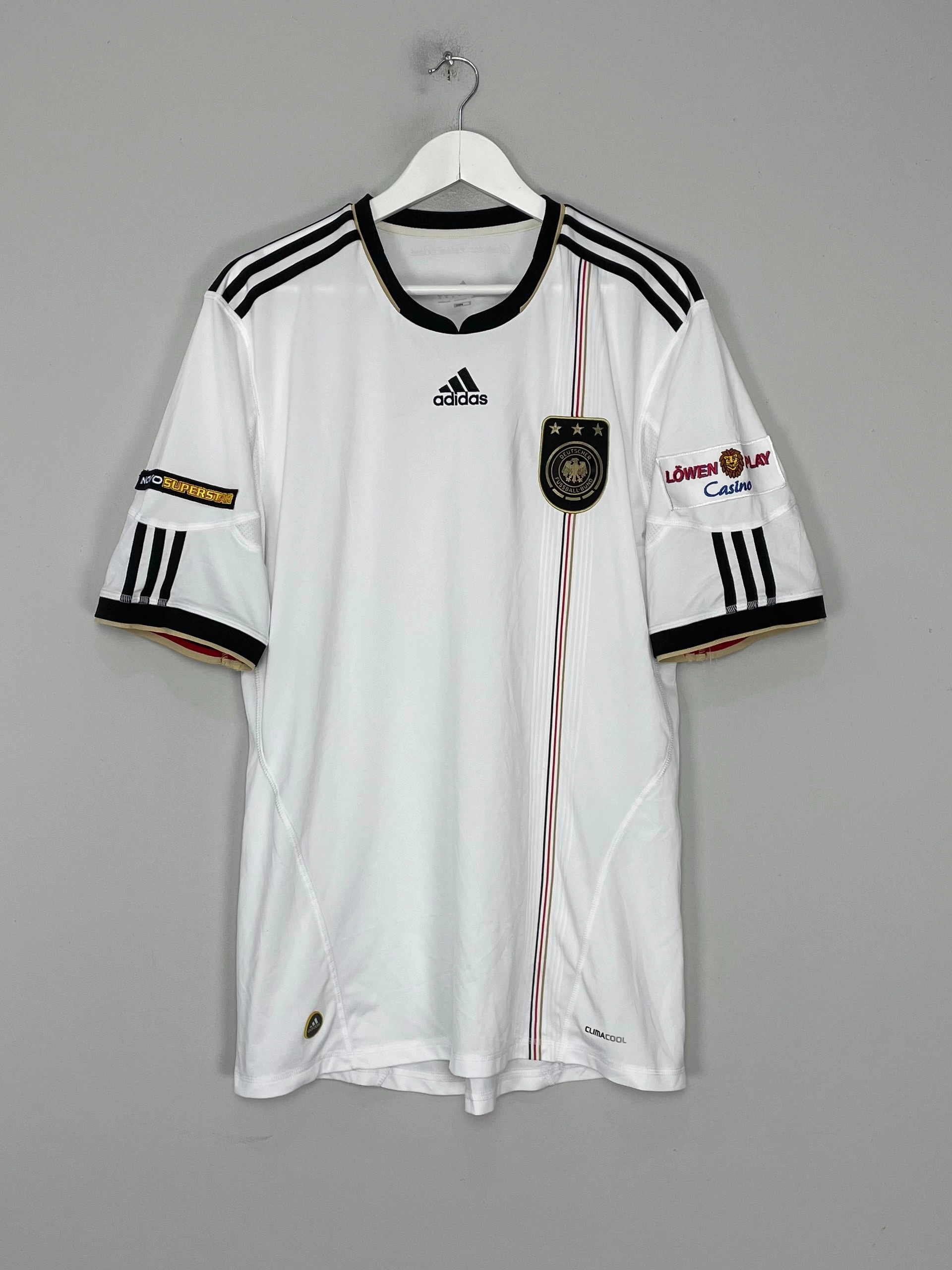 2010/11 GERMANY HOME SHIRT (XL) ADIDAS Sweat Control Relaxed Fit