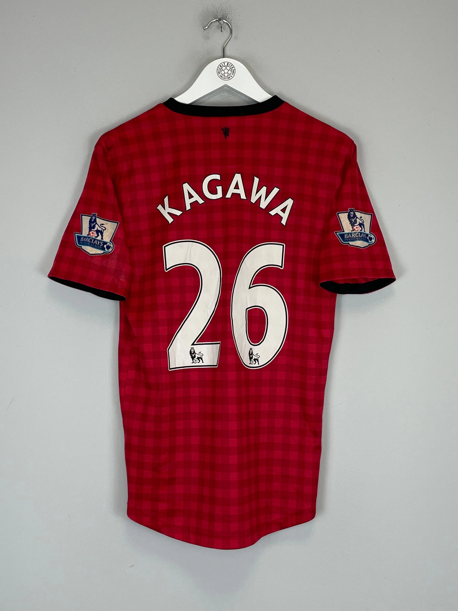 2012/13 MANCHESTER UNITED KAGAWA #26 HOME SHIRT (S) NIKE Stretch Fabric Technology Maximum Comfort
