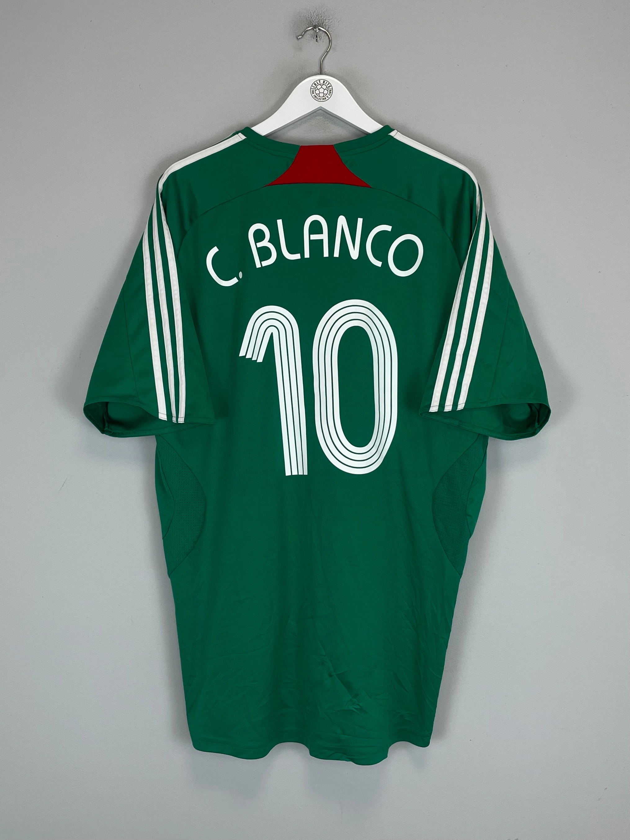 2007/08 MEXICO C.BLANCO #10 HOME SHIRT (XXL) ADIDAS Non Restrictive Silhouette