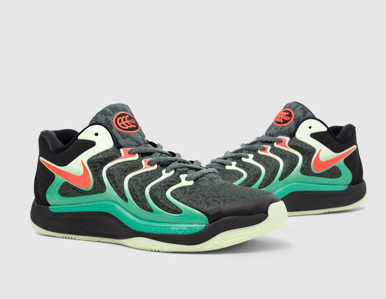 Lightweight Performance Nike KD17 Black / Bright Crimson - Vintage Green