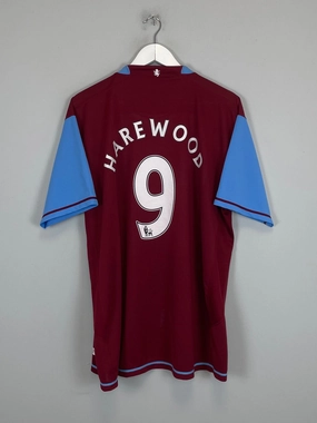 2007/08 ASTON VILLA HAREWOOD #9 HOME SHIRT (XXL) NIKE Non Binding Edgework Ultra Soft Lining