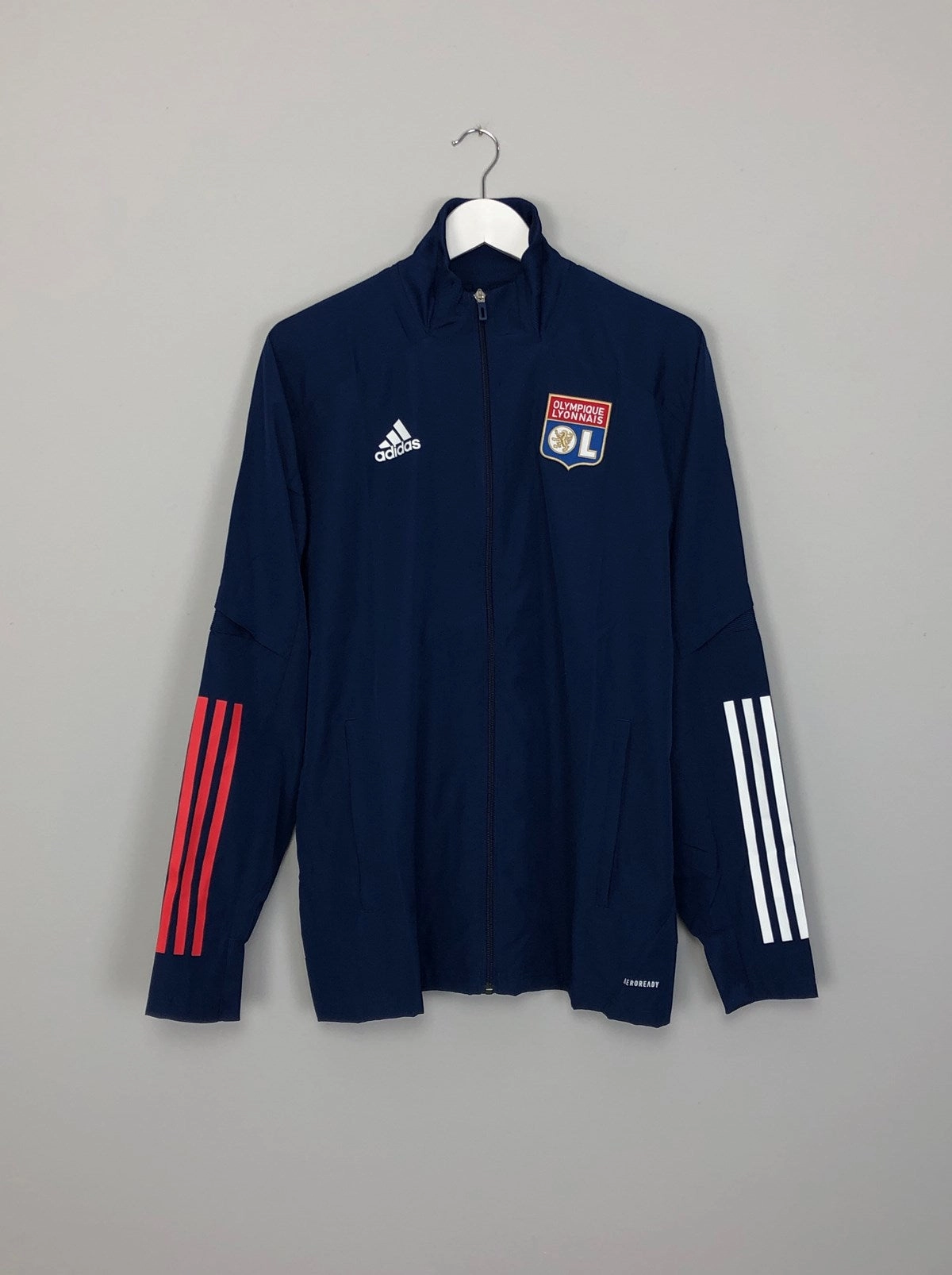 2020/21 LYON *MINT* ADIDAS TRAINING JACKET (M) Effortless Comfort Recycled Material Blend