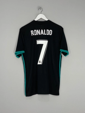 Stylish Comfort Anti Pilling Process 2017/18 REAL MADRID RONALDO #7 AWAY SHIRT (L) ADIDAS