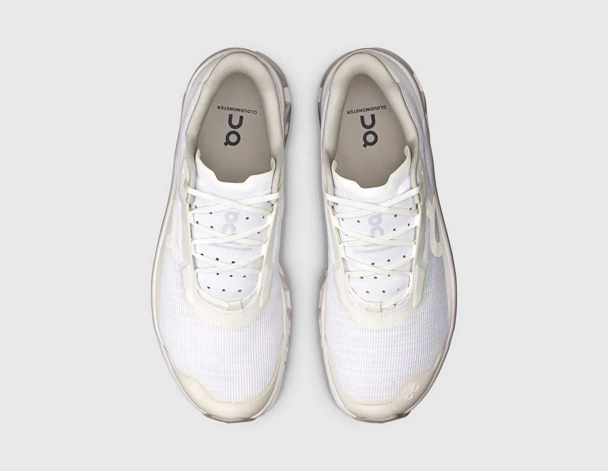 treadmill running shoe space Heel Lockdown Tech On Cloudmonster Void White / White