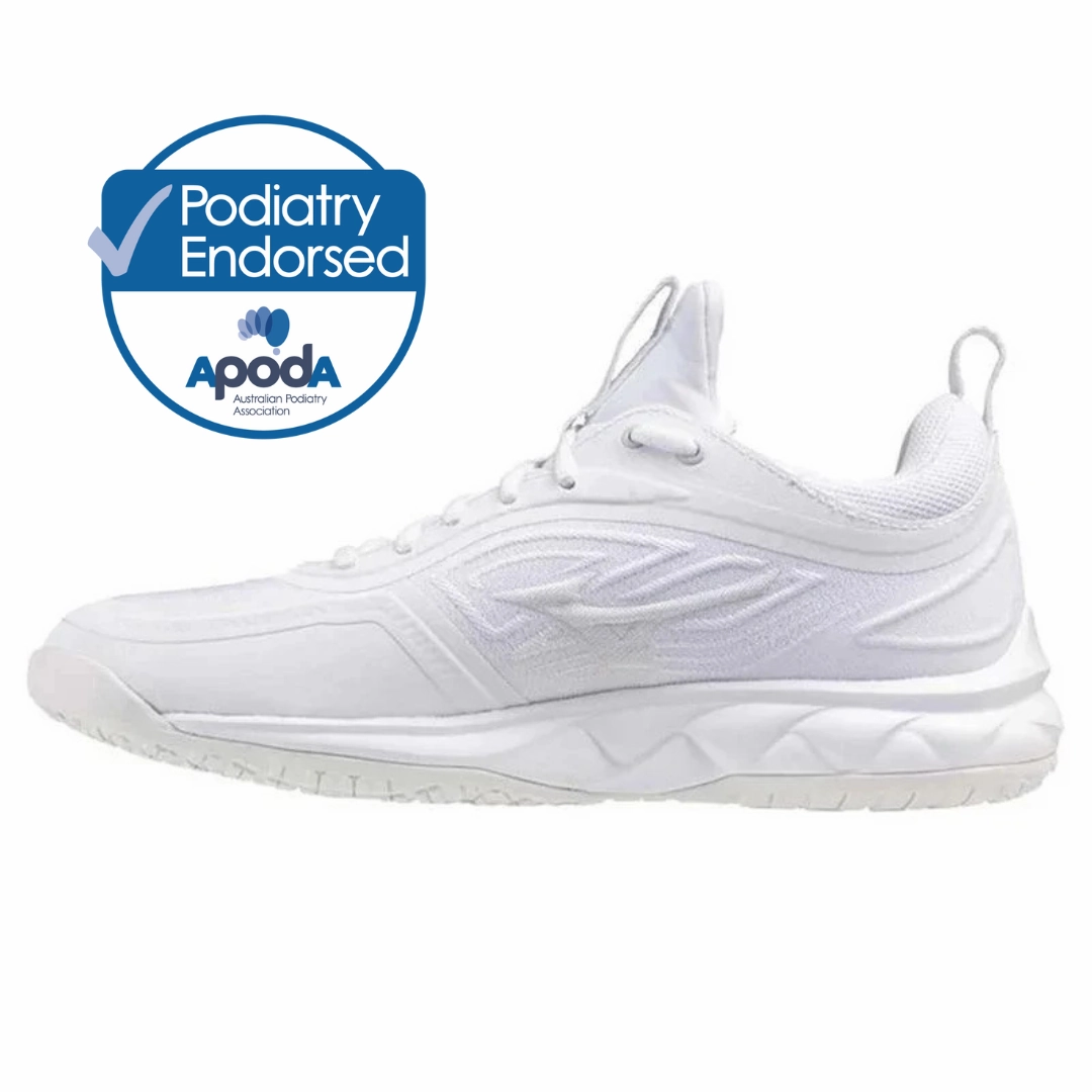 fluorescent Mizuno Wave Luminous 3 D WIDE Womens Netball Shoes