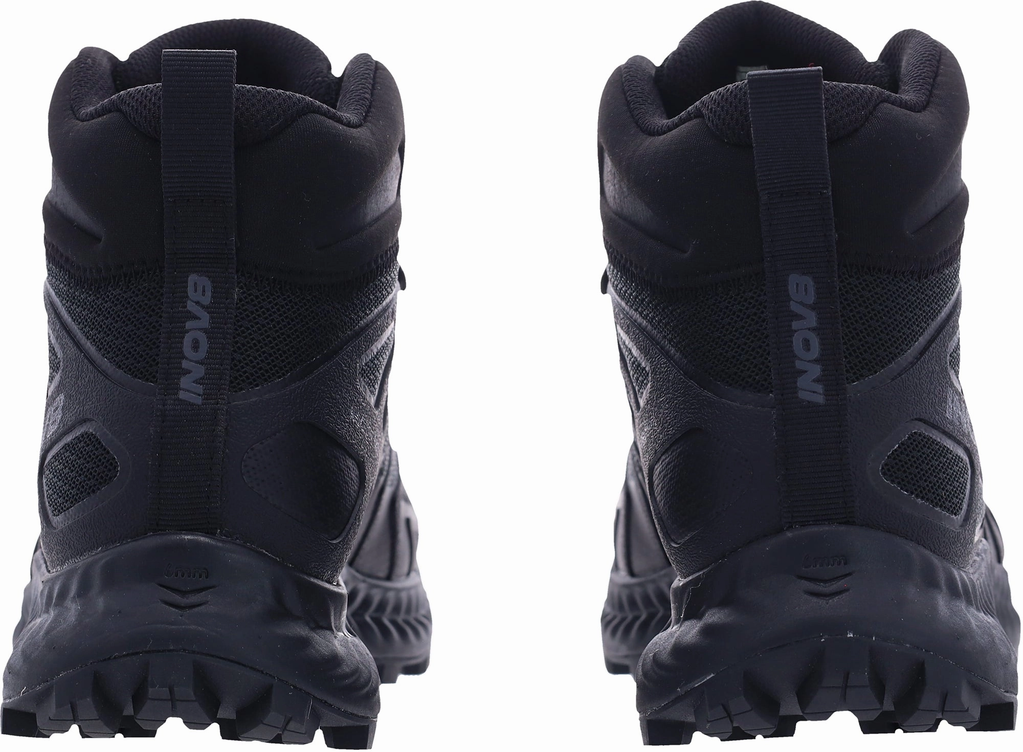 Weatherproof Hiking Boots Trail Terrain Inov8 Roclite Mid GORE-TEX WIDE FIT Womens Walking Boots - Black