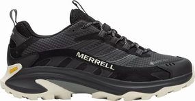 Arch Stability Backpacking Trail Merrell Moab Speed 2 GORE-TEX Mens Walking Shoes - Black