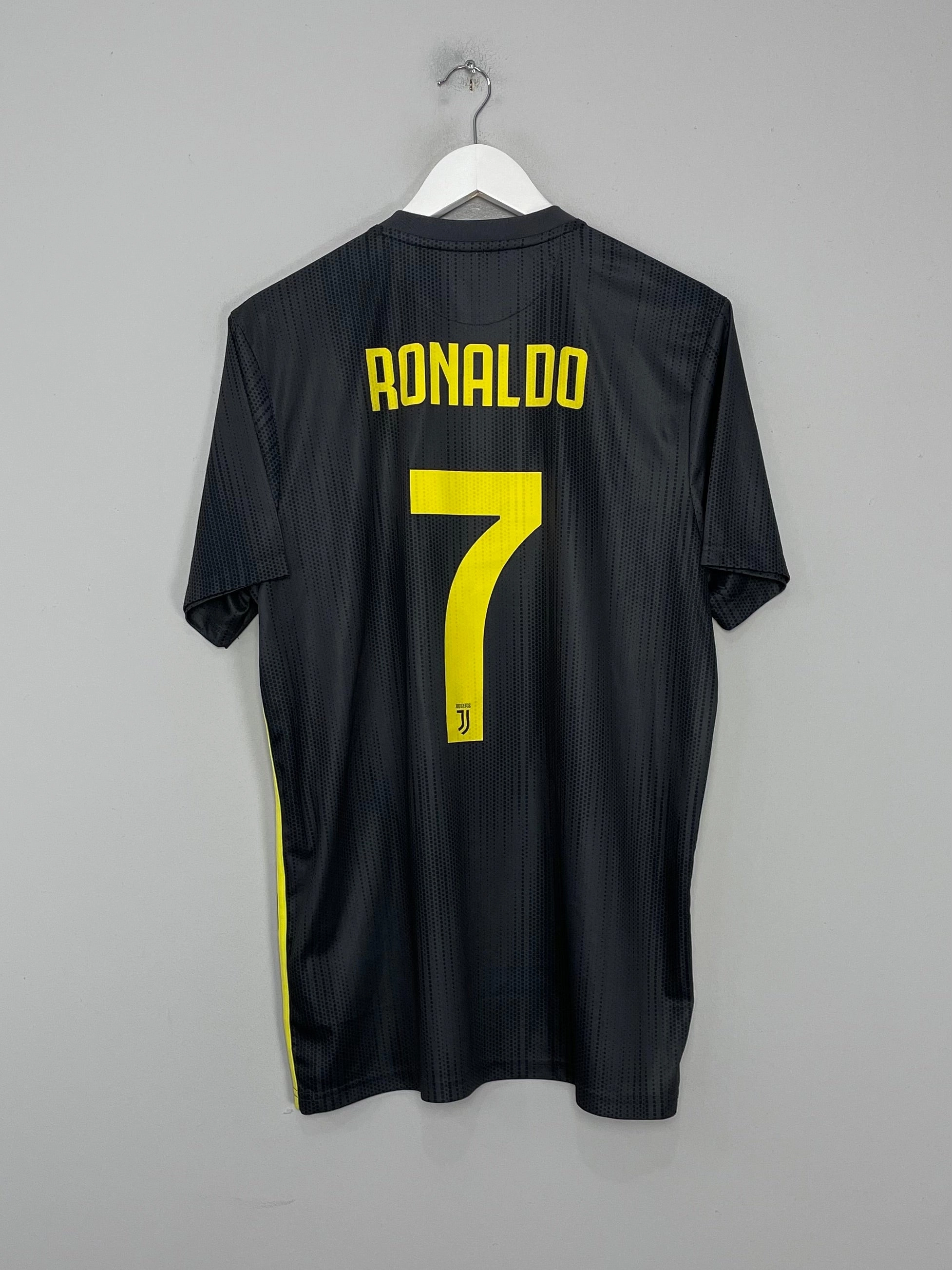 2018/19 JUVENTUS RONALDO #7 THIRD SHIRT (L) ADIDAS Odor Resistant Fabric Comfortable fit