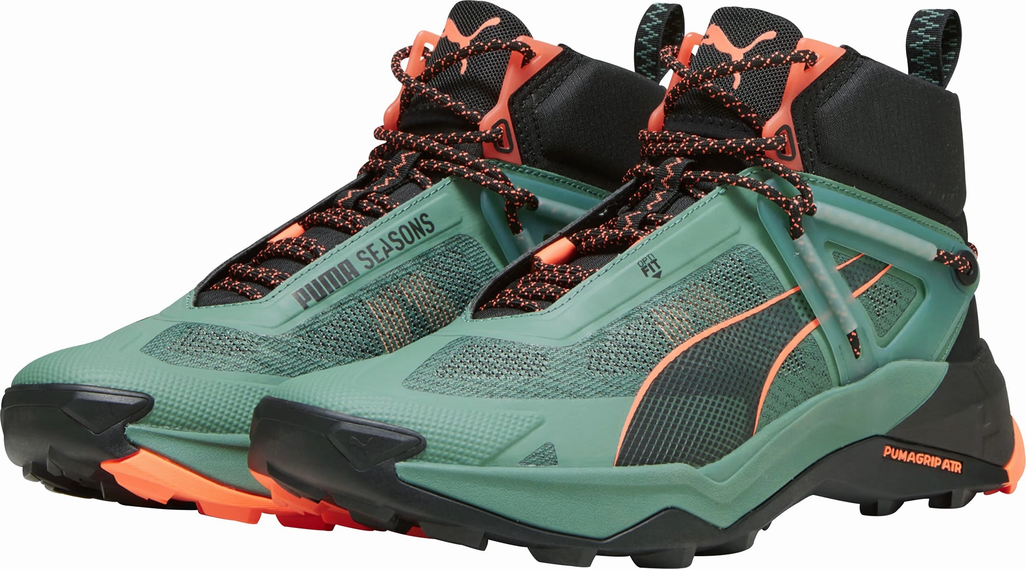 Puma Explore Nitro Mid Mens Walking Boots - Green Adventure Time Climbing Boots Fit
