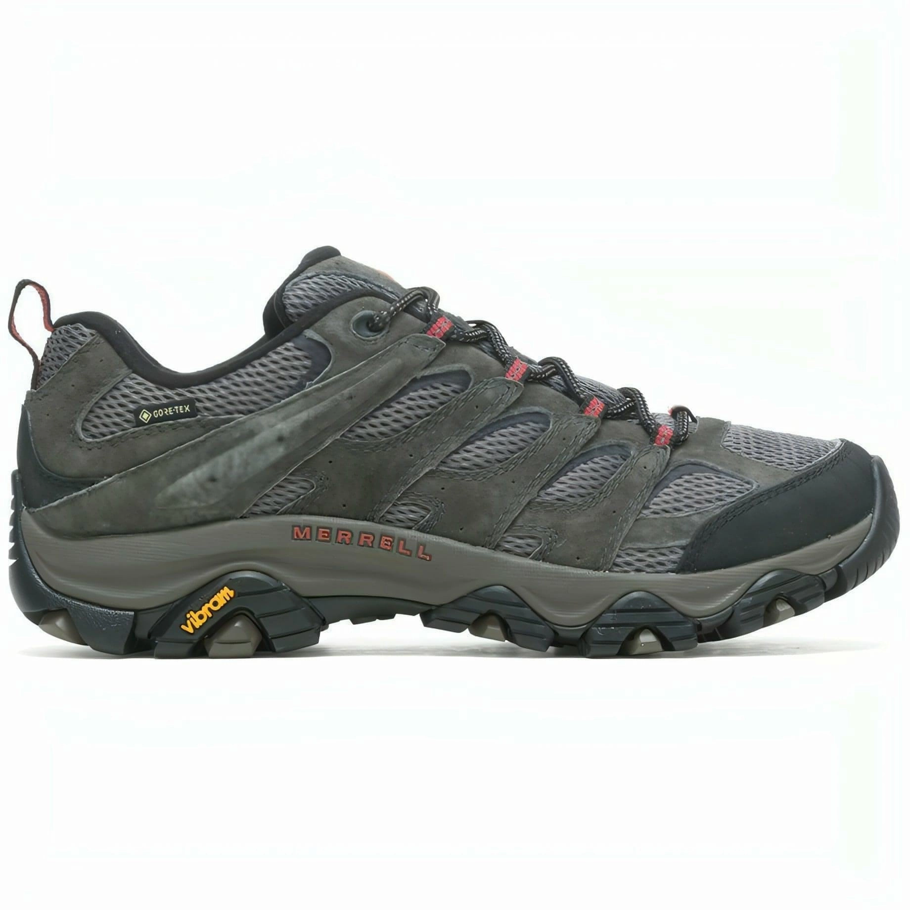 Merrell Moab 3 GORE-TEX Mens Walking Shoes - Grey All Season Use Woodland Walk
